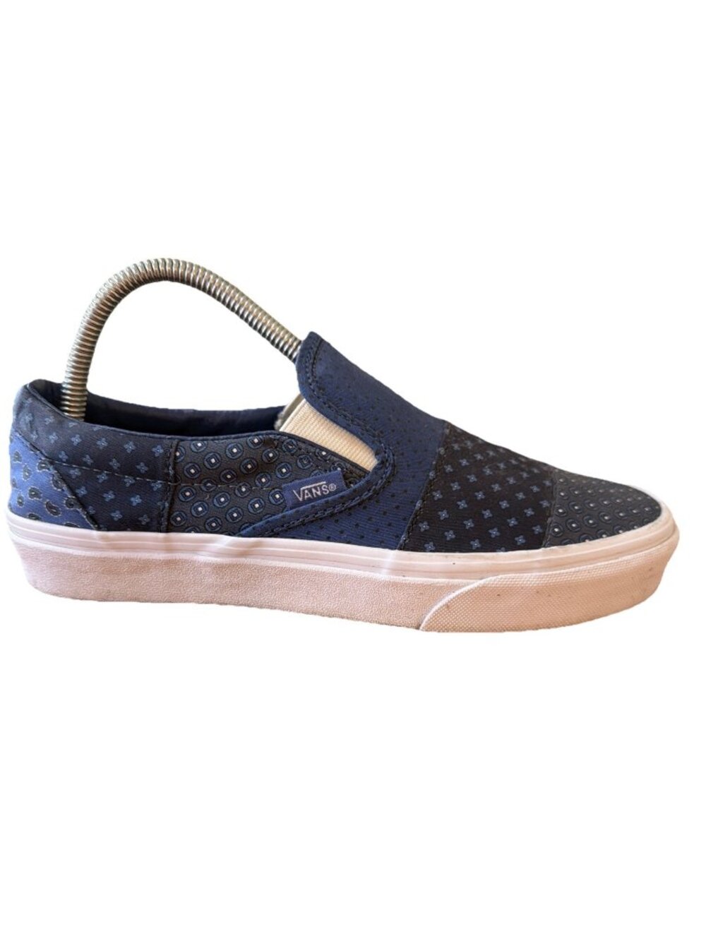 Vans Tie Print Patch Work Blue Slip-On Sneaker Women’s 8.5
